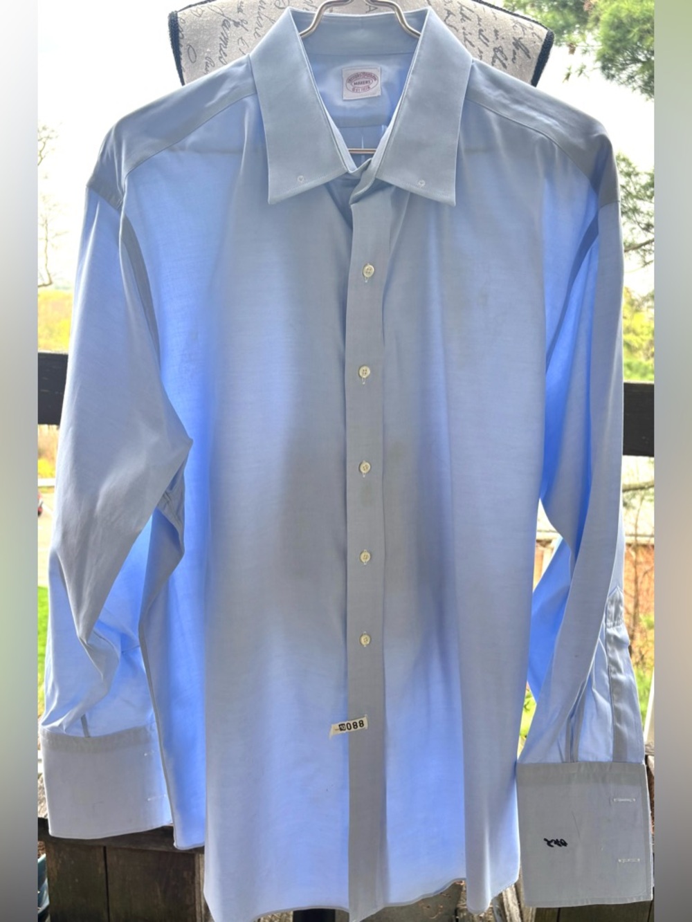 Brooks Brothers Men’s Button Down Shirt
Note: “JAG” initials embroidered on cuff